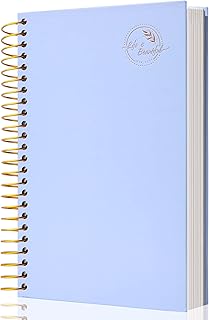 Yoment Small Spiral Notebook,300 Pages Hardcover Spiral Notebooks,5.5”x 7.5”College Ruled Notebook,A5 Spiral Bound Journal,Hard Cover Notebooks for Wo