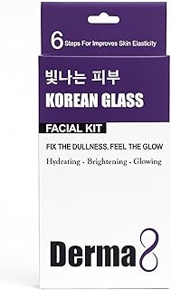 Korean Facial Kit - Achieve Radiant Glass Skin at Home - Deep Cleansing, Exfoliating, Brightening for Women & Men - Glowing Complexion