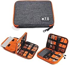 Electronic Organizer Cable Bag, Travel Portable Electronic Accessories Storage Bag Case Pouch for Tablet, iPad Mini, Hard Drive, Power Bank, Cord, Cha