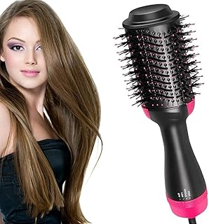 Hair Dryer Brush Blow Dryer Brush in One 4 in 1 Styler Volumizer for Drying, Styling, Straightening, Curling with Negative Ionic Technology for Short