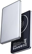 Slim 15W Slimmest Ma.gnetic Wireless Power.Bank | 5000mAh MhgSafe Powerbank for 1Phone 17/16/15/14/13/12(Grey)