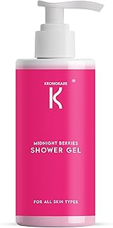 Kronokare Midnight Berries Shower Gel 550 ml | Deep Cleansing & Hydrating Body Wash | Fruity Berry Fragrance | Moisturizing, Gentle on Skin | For All