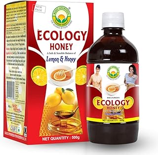 Basic Ayurveda Ecology Honey with Lemon 500ml | Natural Blend of Honey & Lemon | Supports Weight Management, Digestion & Metabolism | Traditional Well