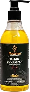 Body Care Routine | D-Tan Body Wash | 300ml Gel | Coffee Extract, Aloe Vera, Glycerin, Vitamin E, Fruit Extracts | Daily Hydrating Use | Men And Women