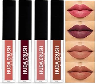 BEAUTY Liquid Matte Lipstick Set of 4 Nude Lipsticks for Women