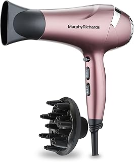 Morphy Richards Stylist Care Hd222Dc Professional Hair Dryer With Diffuser,Removable Concentrator,3Speed 2Heat Setting,Cool Air Mode,2Yr Warranty,Wine