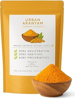 Urban Aranyam Turmeric Powder - 5 Kg | Pure Natural Haldi Powder | Directly from Farm Immunity Boosts and Antioxidant Rich Indian Spice | No Additives