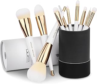 Makeup Brush Set Premium Synthetic Foundation Powder Concealers Eye Shadow Makeup Brush Sets, 10 Pcs