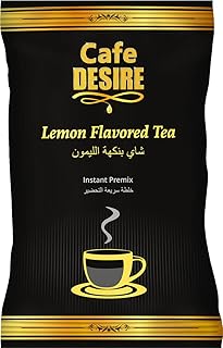 Cafe Desire Instant Tea Premix (Lemon Tea) - 1 kg | Makes 80-100 Cups | Use Manually and Vending Machine Suitable