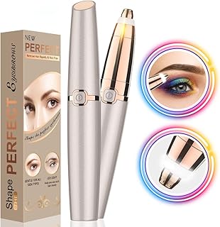 Painless Eyebrow Trimmer Women's Electric Eyebrow Razor: Epilator Eyebrow for Women Painless and Precision Eyebrow Trimmer for Woman