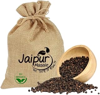 JAIPUR MASALE Black Pepper Whole Spices | Kali Mirch | Khada Masala for Cooking | Sabut Garam Masala | Kali Mirch, Strong Pungent Taste |5kg with Jute
