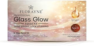 Professional Glass Glow Facial Kit (8-Step) | Instant Glass Skin Effect | Salon Facial at Home | Brightening, Hydrating & Glowing Skin | 6 Facials Kit