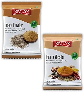 Skylys Garam Masala, Jira Jeera Powder | Blended Spice Mix | For Healthy Delicious & Flavourful Cooking | Easy to Cook | Hygienically Packed | No Pres