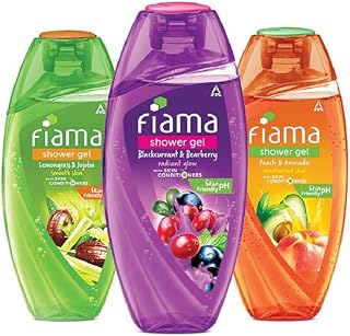 Fiama Body Wash Shower Gel Blackcurrant & Bearberry 250ml | Fiama Body Wash Shower Gel Peach & Avocado 250ml | Fiama Body Wash Shower Gel Lemongrass &