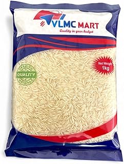 VLMC MART Premium Basmati Rice | Extra Long Basmati Rice | Rich Aroma & Flavorful Rice | Ideal for Biryani & Special Meals | 1KG