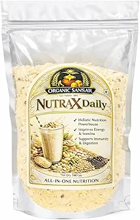 NutraX Daily Nutrition Powder 500g | All-in-One Health Drink Mix | Dry Fruits, Seeds & Ayurvedic Herbs | Energy, Immunity & Brain Support | Butterscot