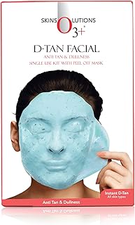 O3+ D-TAN Facial Kit 45g with Peel Off Mask for Tan Removal & Pigmentation | Ideal for All Skin Types, Detan Facial Kit for TAN Removal