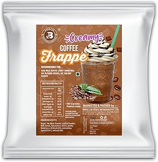 Brew Lab Creamy coffee Frappe Powder | For Frappes, Shakes, Cold Coffee | Frappe Premix Instant Coffee (1 kg)