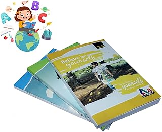 Ekan Long Register Notebook (11.5 x 8.7 Inches) 200 Pages Pack of 3 Multi-Color Single Line Hard-Cover for Office, College, School uses