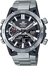 Casio Edifice ECB-2000D-1ADF Black Analog-Digital Dial Silver Stainless Steel Band Men's Watch Smartphone Link Tough Solar ED564