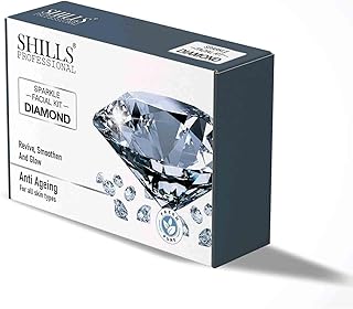 SHILLS Professional Diamond Sparkle Facial Kit, Anti-Ageing Treatment, All Skin Types (600 Gram+ 200 ML)