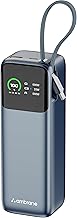 Ambrane 240W Fast Charging Powerbank for MacBook, Type C Laptop & Mobile Charging, USB-A Output 27000mAh Battery, Triple Output, Power Delivery & Quic