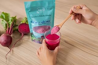 Premium Organic Beetroot Powder for Juice Smoothies & Health Drinks – 100% Natural Dehydrated Beet Root Powder – No Additives, Rich in Nutrients for E