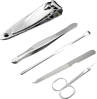 Oblivion Nail Scissors Professional Nail Clippers Kit Manicure Set 5 Pieces Top Grade Stainless Steel Grooming Kit For Travel Or Home Manicure Set