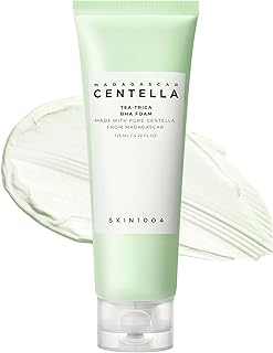 SKIN1004 Madagascar Centella Tea‑Trica BHA Foam Cleanser | Gentle Exfoliating Face Wash, 125 ml