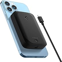 Spigen ArcHybrid MagFit 5000mAh Magsafe Power Bank - 7.5W Fast Charging Power Bank, Compatible with iPhone 17/16/15/14/13/12 Series (Type-C Cable Incl