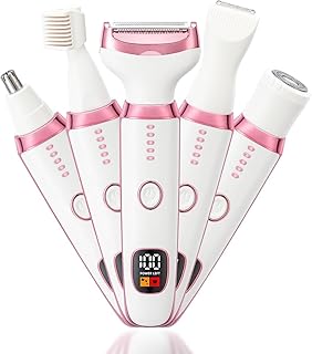 Bikini trimmers for women 5-in-1 Trimmer Bikini Trimmer for Women | Eyebrow Trimmer & Facial Hair Removal Machine | 120 Mins Runtime (Pack of 1)