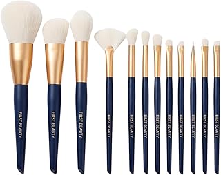 12 Pcs Professional Makeup Brush Set | Premium Soft Bristles | Face & Eye Brushes for Foundation, Blush, Concealer, Eyeshadow & Blending