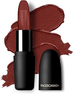 FACES CANADA Weightless Matte Lipstick - Royal Maroon 16 (Maroon), 4.5g | Highly Pigmented Lip Color | Smooth One Stroke Glide | Moisturizes & Hydrate