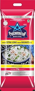 PANCHAMRUTHA DELUXE XXXL Basmati Rice Perfectly Aged Grain Suitable For Daily Cooking (5KG)