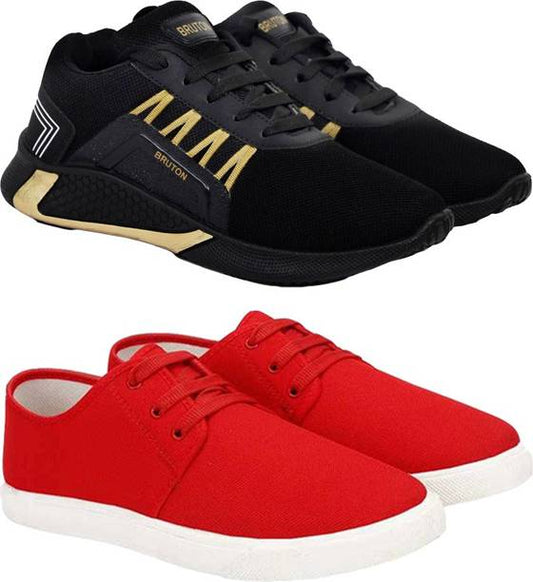Combo Pack Of 2 Lattest Collection Casual Sneakers For ...