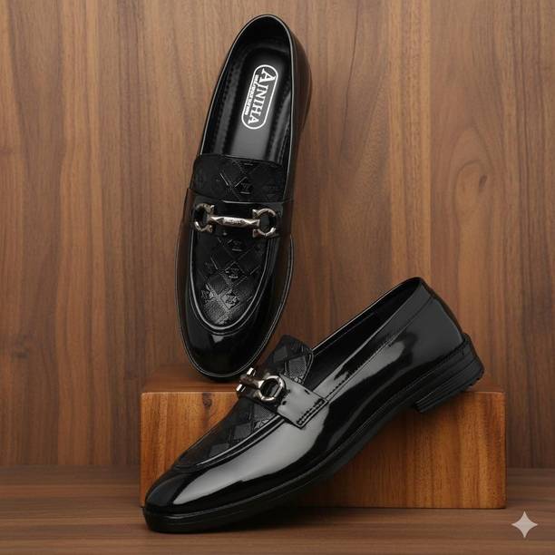 Premium Oxford Class Designer Patent Leatherette Shinin...