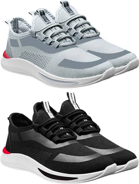 Combo Pack Of 2 Trendy & Stylish Casual Shoes Running S...