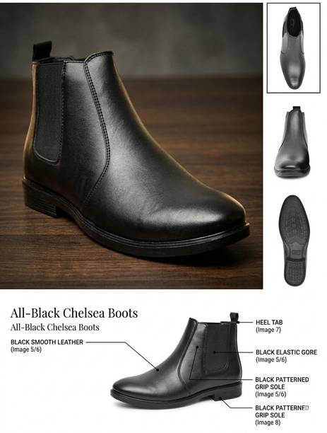 Mercy Men Casual Comfortable Leather Chelsea Boots For ...