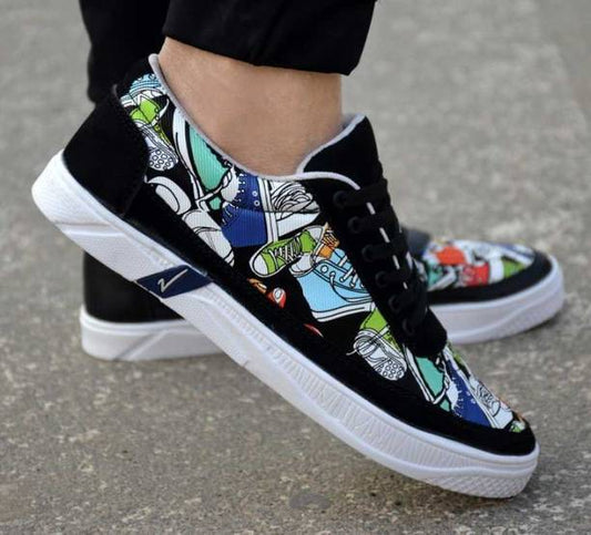 Designer Printed Casual Sneakers Shoes Sneakers For Men