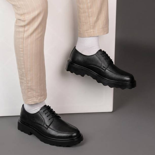 Men's Faux Leather Material, New Black Formal Derby Out...