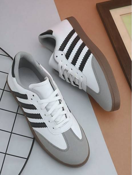 Trendy | Classic Stripes Casual Sneakers for Men | Styl...