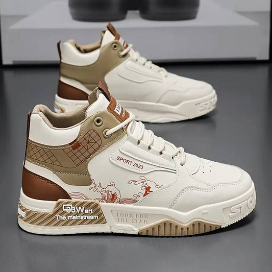 Men's Fashion Pastel Pops High-Top Ankle Casual Shoes F...
