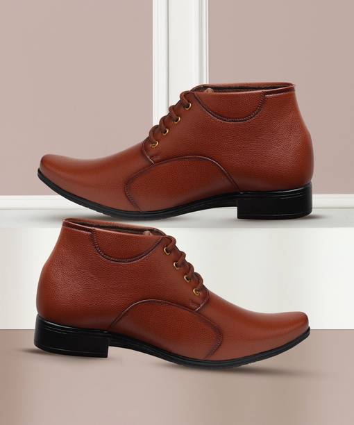 Genuine Synthetic Leather Office Formal Shoes For Men S...