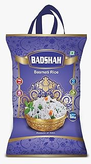 TRIPTI Badshah Basmati Rice 5kg | Extra Long Aromatic Grains | Perfect for Biryani, Pulao & Daily Cooking