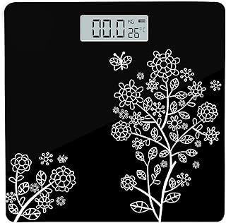 Flora Wave Digital Weighing Scale Smart Body Composition Scale with Body Analyzer, Bluetooth, LCD Display, High Precision Personal Scale for Home Use