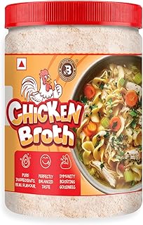 Brew Lab Chicken Broth Powder 100g – Instant Soup Premix & Seasoning | Rich & Savory Flavor | Perfect for Soups, Noodles, Gravies & Cooking