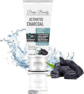 Activated Charcoal Skin Purifying Deep Detox - 5 in 1 - Dermatologically Tested Formula Face Wash for all Skin - 100 ml Pack (2)