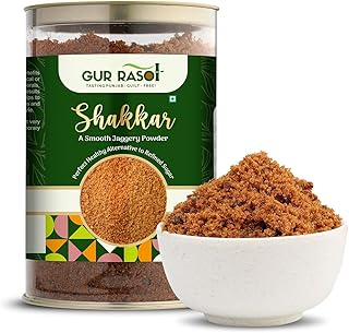 GUR RASOI Pure Jaggery Powder & Shakkar (1kg), Natural Traditional Sweetener for Healthy Lifestyle, Ideal for Tea, Coffee, Baking & Ayurvedic Use, No