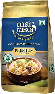 MAI RASOI Premium Basmati Rice/Basmati Chawal 1 Kg Pouch