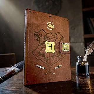 Harry Potter Hogwarts Diary Notebook with Magnetic Lock | Premium Vintage Magic Journal | Fantasy Writing Notebook for Students & Fans